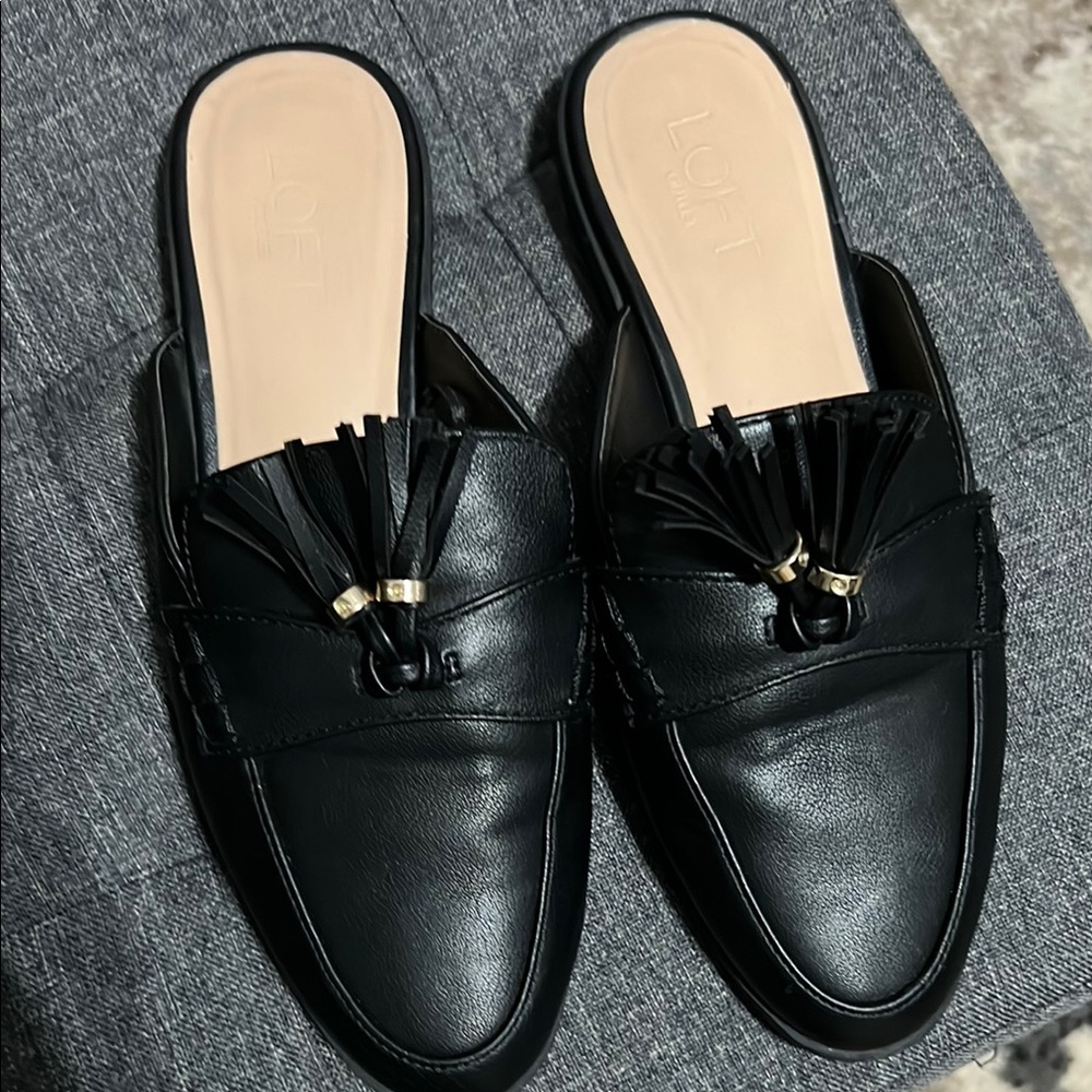 LOFT Black Men's Tassel Loafers